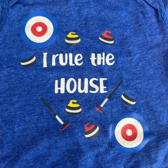 Curling Vinyl Graphic One Piece Bodysuit - Picture 2 of 5